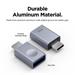 ELAGO Mini USB-C to USB 3.0 Aluminium Adapter with LED - Silver EADP-LEDUSBC-SL