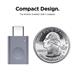 ELAGO Mini USB-C to USB 3.0 Aluminium Adapter with LED - Silver EADP-LEDUSBC-SL