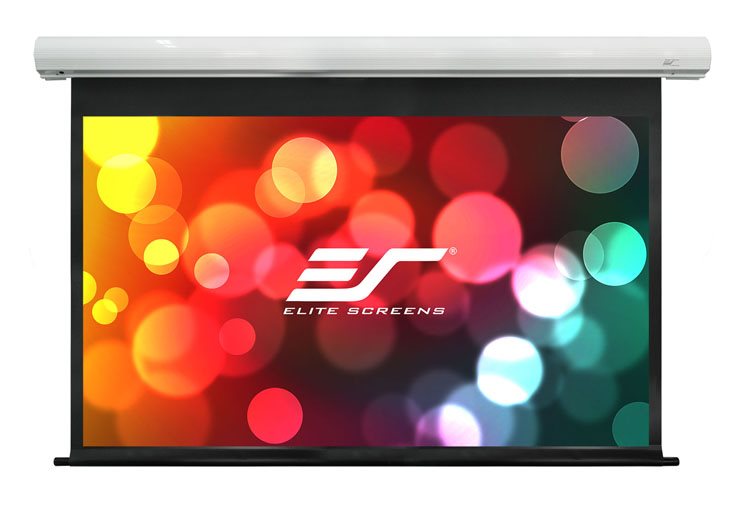 ELITE SCREENS plátno elektrické motorové 100" (254 cm)/ 16:9/ 124,5 x 221,5 cm/ case bílý/ 12" drop/ Fiber SK100XHW-E12