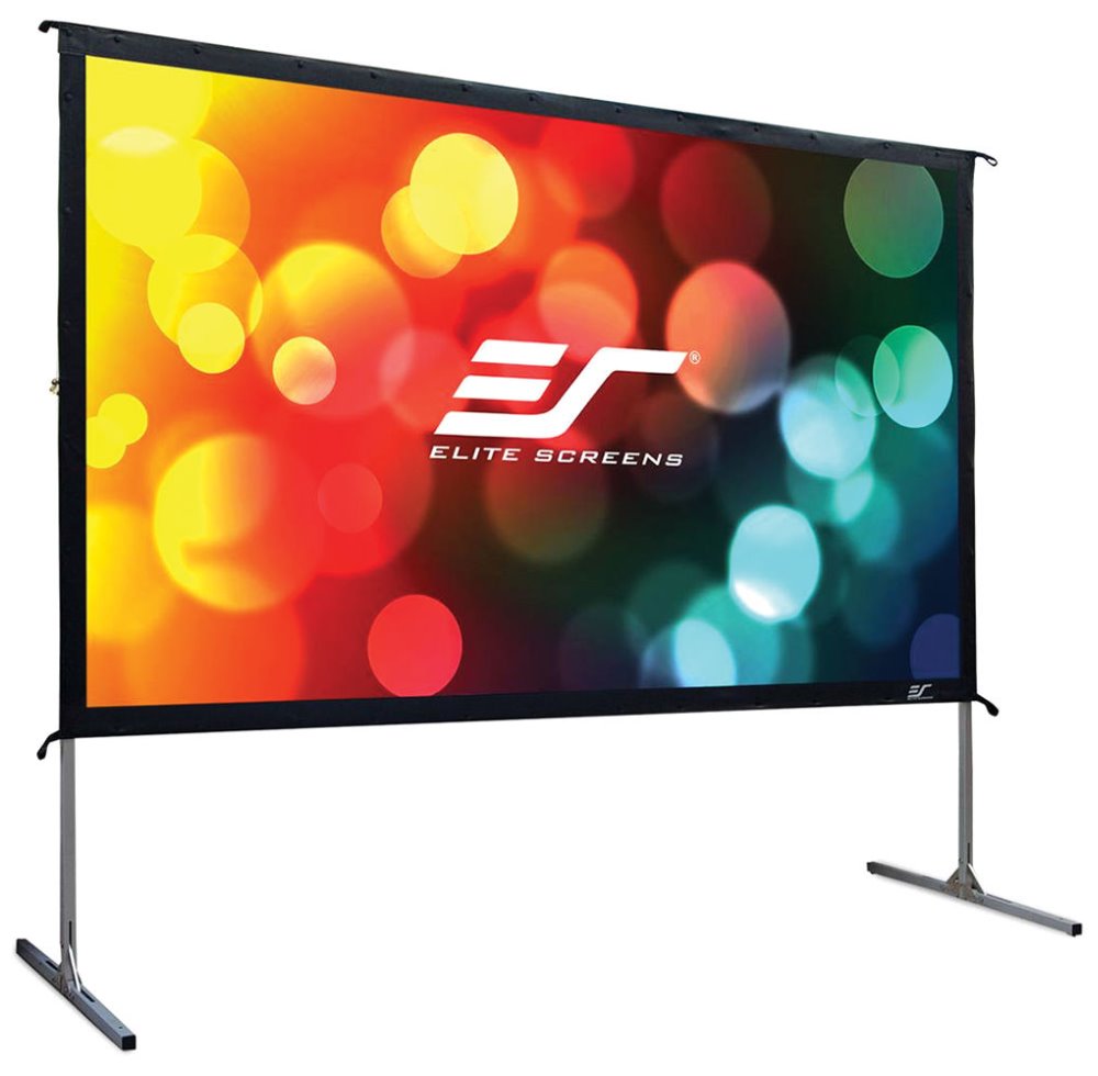 ELITE SCREENS plátno mobilní outdoor stativ 100" (254 cm)/ 16:9/ 124,5 x 221,5 cm/ hliníkový rám/ Gain 1,1/ Cin OMS100H2