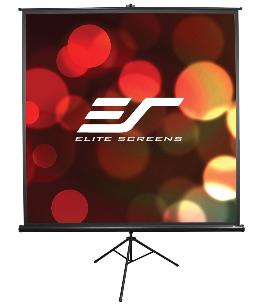 ELITE SCREENS plátno mobilní trojnožka 113" (287 cm)/ 1:1/ 203,2 x 203,2 cm/ Gain 1,1/ case černý T113UWS1