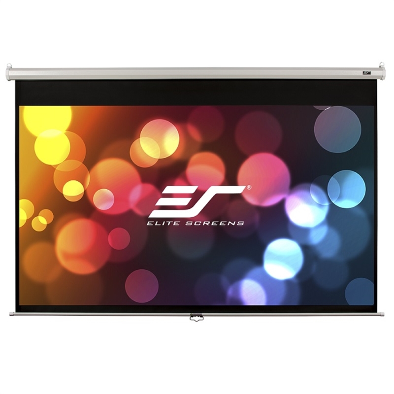 ELITE SCREENS plátno roleta 100" (254 cm)/ 16:9/ 124,5 x 221 cm/ Gain 1,1/ case bílý/ 24" drop M100XWH-E24