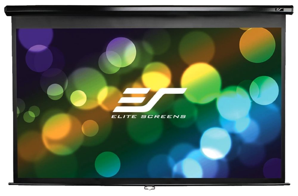 ELITE SCREENS plátno roleta 106" (269,2 cm)/ 16:9/ 132,1 x 234,7 cm/ Gain 1,1/ case černý M106UWH