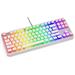 Endorfy herní klávesnice Thock TKL OWH Pudd.Khail RD RGB /USB/ red sw. / drátová / mechanická / US layout / bílá EY5A009