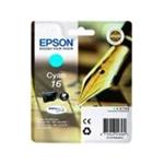 Epson 16 - 3.1 ml - azurová - originál - inkoustová cartridge - pro WorkForce WF-2010, 2510, 2520, C13T16224010