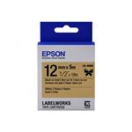 Epson LabelWorks LK-4KBK - Černá na zlaté - Role (1,2 cm x 5 m) 1 role páska nálepek - pro LabelWor C53S654001