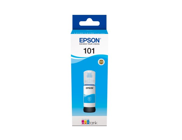 Epson originál ink C13T03V24A, 101, cyan, 70ml, Epson EcoTank L6160,L6170,L6190,L4150,L4160