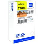 Epson originál ink C13T70144010, XXL, yellow, 3400str., Epson WorkForce Pro WP4000, 4500 series