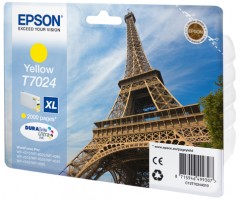 Epson originál ink C13T70244010, XL, yellow, 2000str., Epson WorkForce Pro WP4000, 4500 series