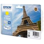 Epson originál ink C13T70244010, XL, yellow, 2000str., Epson WorkForce Pro WP4000, 4500 series