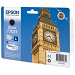 Epson originál ink C13T70314010, L, black, 1200str., Epson WorkForce Pro WP4000, 4500 series