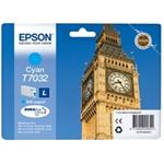 Epson originál ink C13T70324010, L, cyan, 800str., Epson WorkForce Pro WP4000, 4500 series