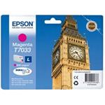 Epson originál ink C13T70334010, L, magenta, 800str., Epson WorkForce Pro WP4000, 4500 series