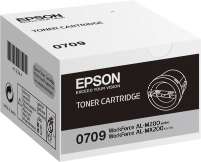 Epson originál toner C13S050709, black, 2500str., Epson AcuLaser M200, MX200