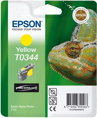 Epson T0344 - 17 ml - žlutá - originál - blistr - inkoustová cartridge - pro Stylus Photo 2100 C13T03444010