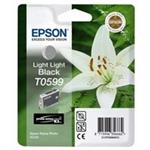 Epson T0599 - Světle světle černá - originál - blistr - inkoustová cartridge - pro Stylus Photo R24 C13T05994010