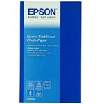 Epson Traditional Photo Paper, foto papier, saténový, biely, A2, 330 g/m2, 25 ks, C13S045052, atram