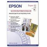 Epson - Zářivá bílá - A3 plus (329 x 423 mm) - 188 g/m2 - 20 listy akvarelový papír - pro Stylus Pr C13S041352