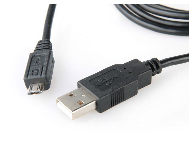 equip USB 2.0 Cable A/M -> Micro B/M 1.0m, čierny