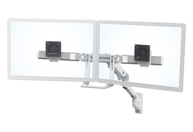 ERGOTRON HX Wall Dual Monitor Arm, nástěnné rameno pro 2 monitory až 32", bílé 45-479-216