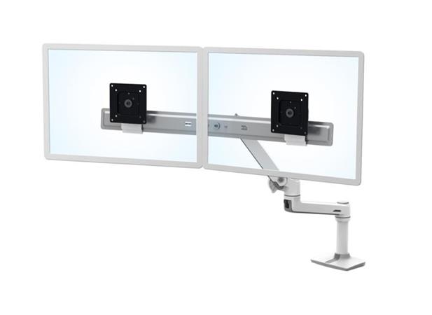 ERGOTRON LX Desk Dual Direct Arm, bílý, stolní rameno pro 2 monitry až 25", bílý 45-489-216