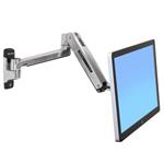 ERGOTRON LX HD Sit-Stand Wall Mount LCD Arm, Polished, velmi flexibilní rameno na zeď až 46" 45-383-026