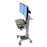 ERGOTRON Neo-Flex® Dual WideView WorkSpace, pojízdný multifunkční vozík, uchycení pro dva monitory 24-194-055