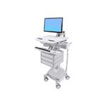 Ergotron StyleView Cart with LCD Arm, LiFe Powered, 3 Drawers - Vozík pro LCD displej / klávesnice SV44-1232-2