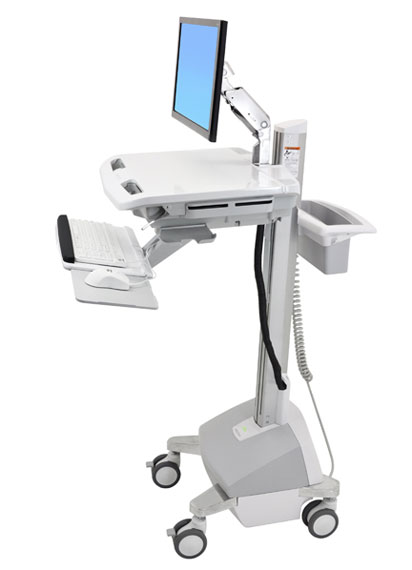 ERGOTRON StyleView® Cart with LCD Arm, Powered, pojízdný vozík s napájením, rameno pro LCD, kláv. SV42-6202-2