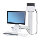 ERGOTRON StyleView® Sit-Stand Combo System, držák LCD, klávesnice+ myš,scanner,malé PC, bílý 45-273-216