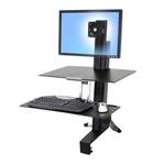 ERGOTRON WorkFit-S, Single HD Workstation with Worksurface (black), nastavitelný stolní držák pro monitor, kl 33-351-200