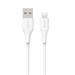 eSTUFF INFINITE Super Soft USB-A to Lightning Cable to Cable MFI 1m, 100% recyklovaný, bílá 5715063032220