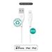 eSTUFF INFINITE Super Soft USB-A to Lightning Cable to Cable MFI 1m, 100% recyklovaný, bílá 5715063032220