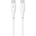 eSTUFF INFINITE Super Soft USB-C to USB-C Cable, 0,5m, 100% recyklovaný, bílá 5715063042328