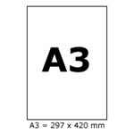 etikety RAYFILM 297x420 vysokolesklé biele laser A3/5x slit R01191123A3A5xS (100 list./A3) R0119.1123A3A5xS