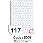 etikety RAYFILM 30mm kruh univerzálne biele SRA3 R0100S006A (100 list./SRA3) R0100.S006A