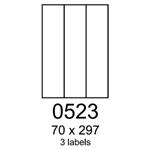 etikety RAYFILM 70x297 žlté flourescentné laser R01310523A (100 list./A4) R0131.0523A