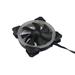 EUROCASE ventilátor RGB 120mm (Turbine blade, FullControl Led), set 2ks + controller FAN-rgbFR2417-2