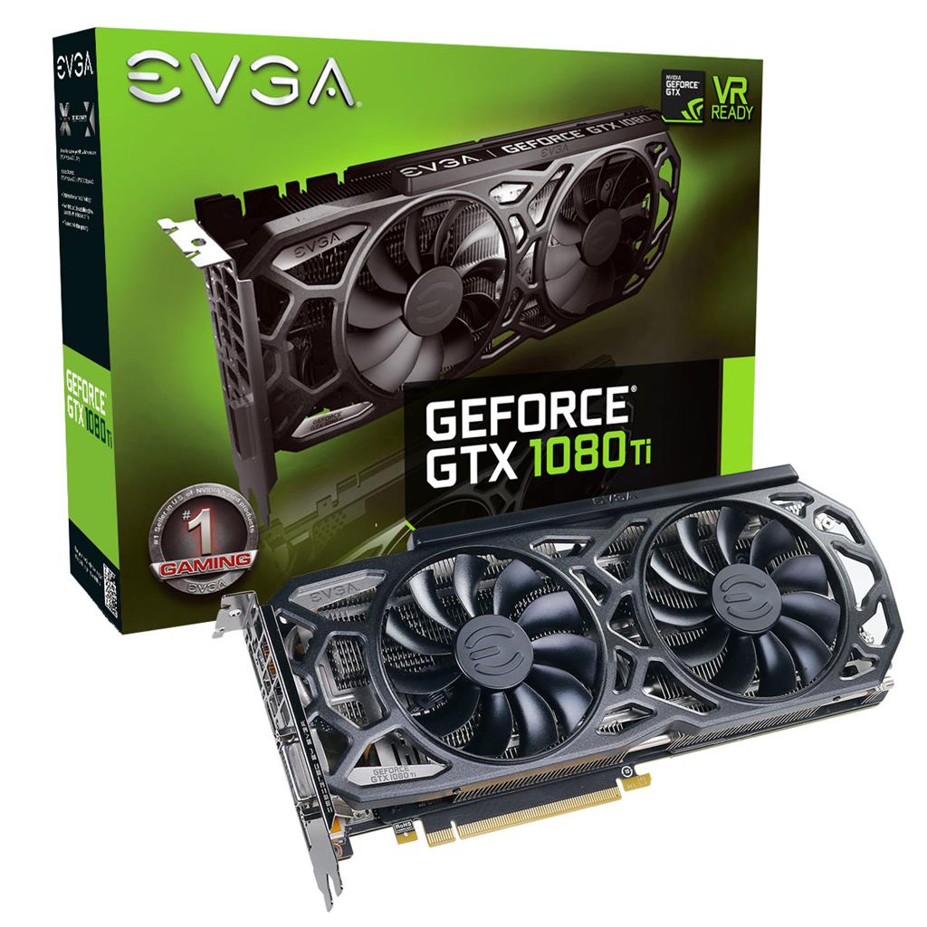 EVGA GeForce GTX 1080 Ti SC Black Edition GAMING / 11GB GDDR5X / 3xDP / HDMI / active 11G-P4-6393-KR