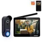 EVOLVEO DoorPhone W7, Sada domácího bezdrátového videotelefonu s WiFi černý monitor W7-B