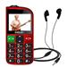 EVOLVEO EasyPhone FL, telefon pro seniory s nabíjecím stojánkem, 2,3" 320 x 240/2xSIM/0,08Mpx/microSDHC/1000 EP-801-FLR