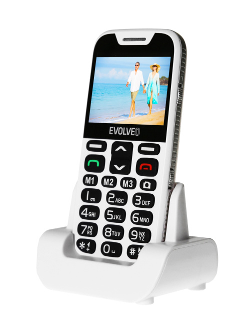 EVOLVEO EasyPhone XD, telefon pro seniory, bílý EP-600-XDW