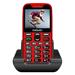 EVOLVEO EasyPhone XR, telefon pro seniory s nabíjecím stojánkem, 2,3" 320 x 240/1xSIM/0,3Mpx/microSDHC/1000 EP-601-XR-RD