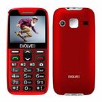 EVOLVEO EasyPhone XR, telefon pro seniory s nabíjecím stojánkem, 2,3" 320 x 240/1xSIM/0,3Mpx/microSDHC/1000 EP-601-XR-RD