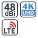 EVOLVEO Jade 2 LTE, 48dBi aktivní venkovní anténa DVB-T/T2, LTE filtr tdejade2