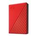 External HDD WD My Passport 2.5'' 4TB USB 3.2 Red WDBPKJ0040BRD-WESN