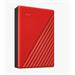 External HDD WD My Passport 2.5'' 4TB USB 3.2 Red WDBPKJ0040BRD-WESN