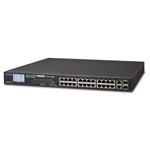 FGSW-2622VHP PoE switch, 24x100,2x1000-TP/SFP, LCD, VLAN, IEEE 802.3at<300W