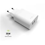 Fixed nabíječ 2x USB-C 35W, FIXC35-2C-WH 8591680146291