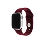 FIXED Silicone Strap pre Apple Watch 42/44/45/49mm, vínovo červený FIXSST-434-WIRD